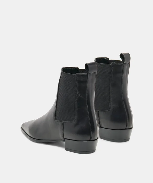 MICHAH BOOTIES BLACK LEATHER