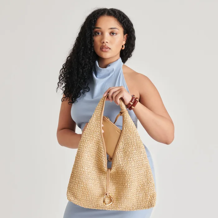 MISSIE TOTE NATURAL RAFFIA — view 3