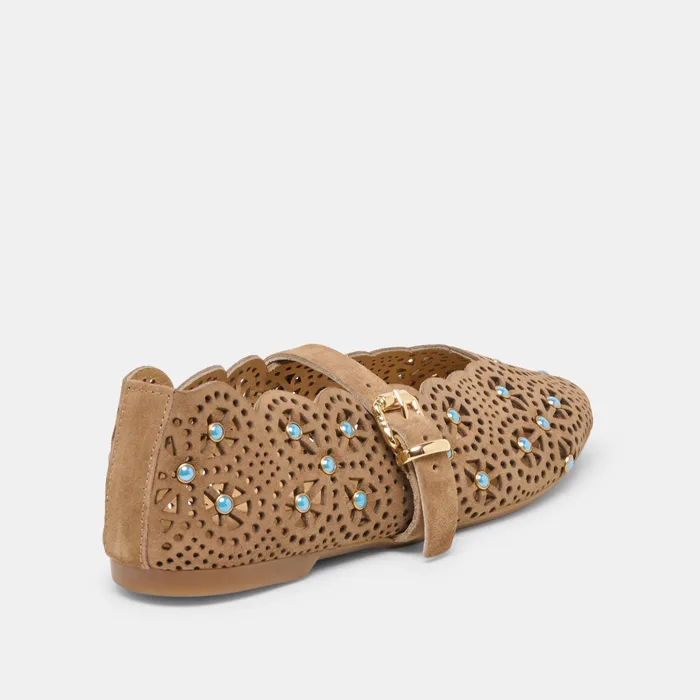 Morgin Mushroom Suede Ballet Flats — view 4