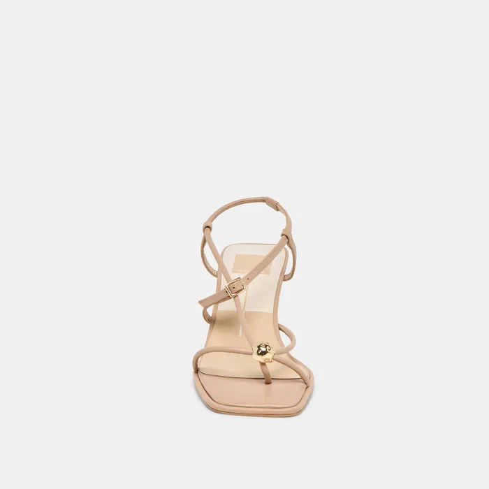 Mylee Light Tan Leather Heels — view 8
