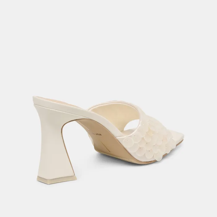 Nandy Confetti Ivory Sequin Heels — view 6