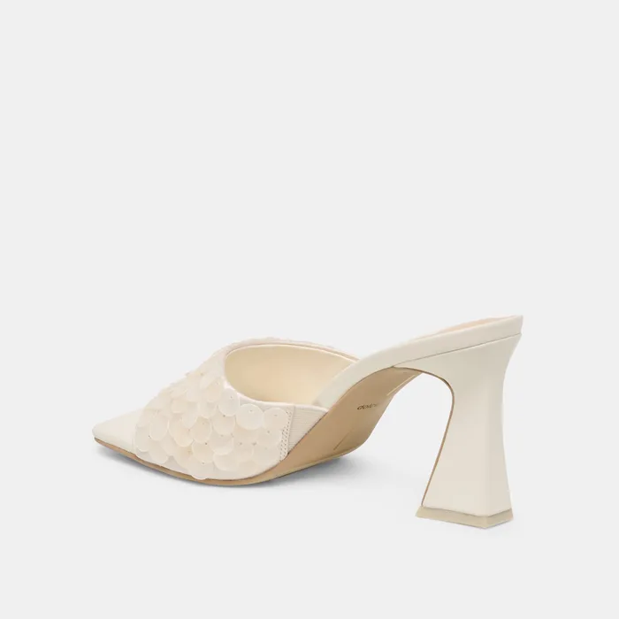 Nandy Confetti Ivory Sequin Heels — view 8