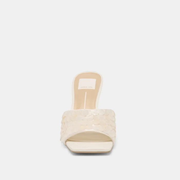 Nandy Confetti Ivory Sequin Heels — view 9