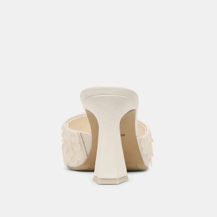 Nandy Confetti Ivory Sequin Heels — view 10