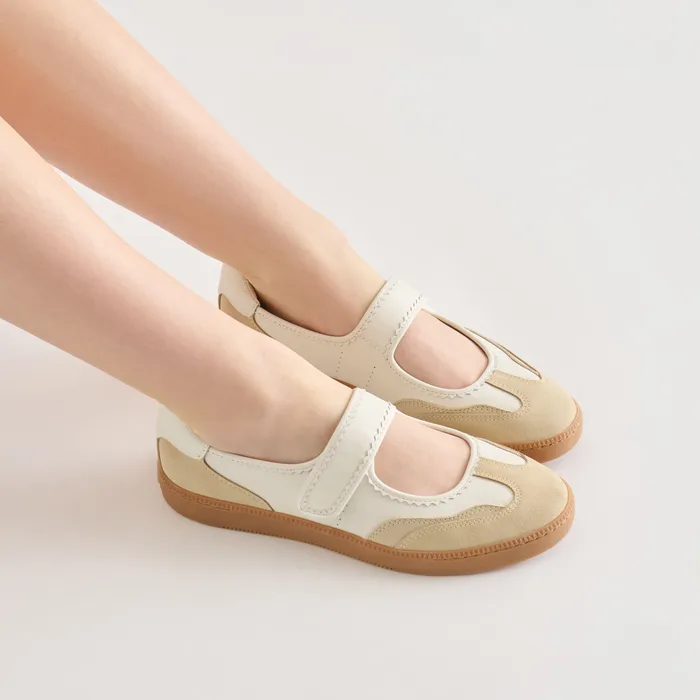 Nanet Ivory Multi Leather Sneakers — view 3