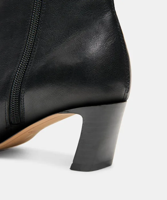 NESLY BOOTIES BLACK LEATHER