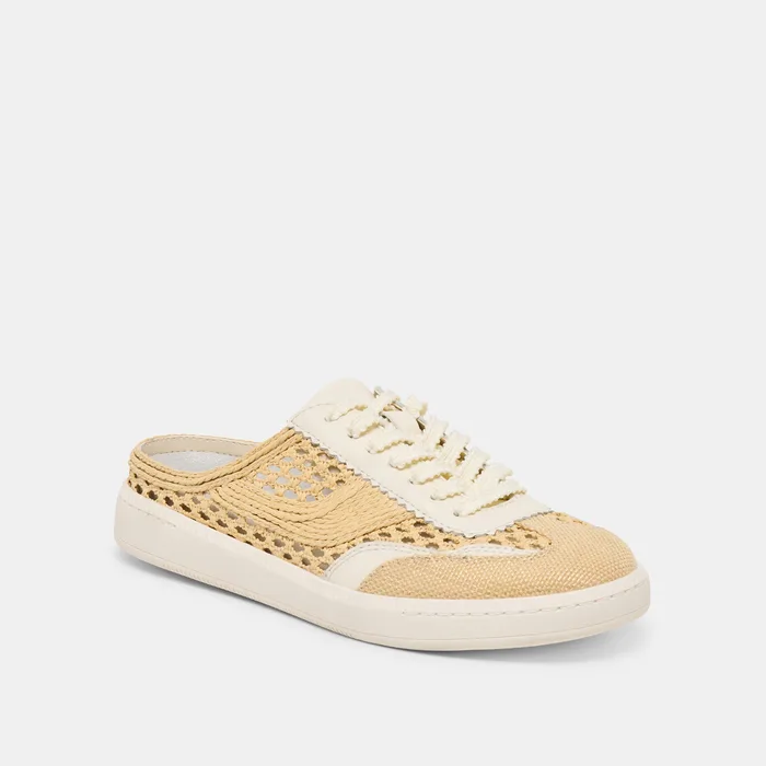 NOTICE SLIDE WOVEN SNEAKERS LT NATURAL WOVEN RAFFIA — view 3