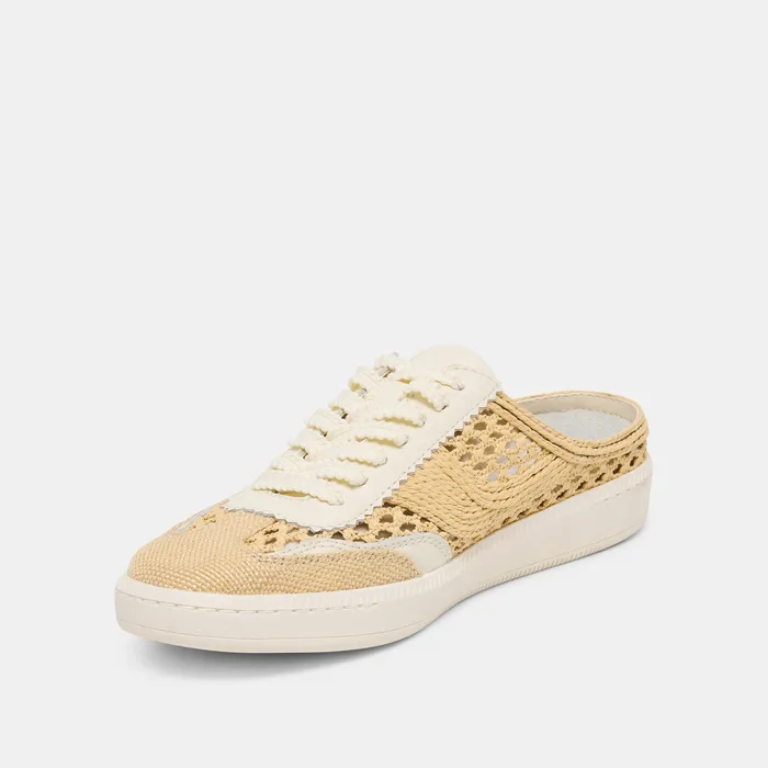 NOTICE SLIDE WOVEN SNEAKERS LT NATURAL WOVEN RAFFIA — view 5