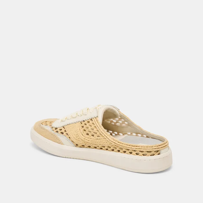 NOTICE SLIDE WOVEN SNEAKERS LT NATURAL WOVEN RAFFIA — view 6