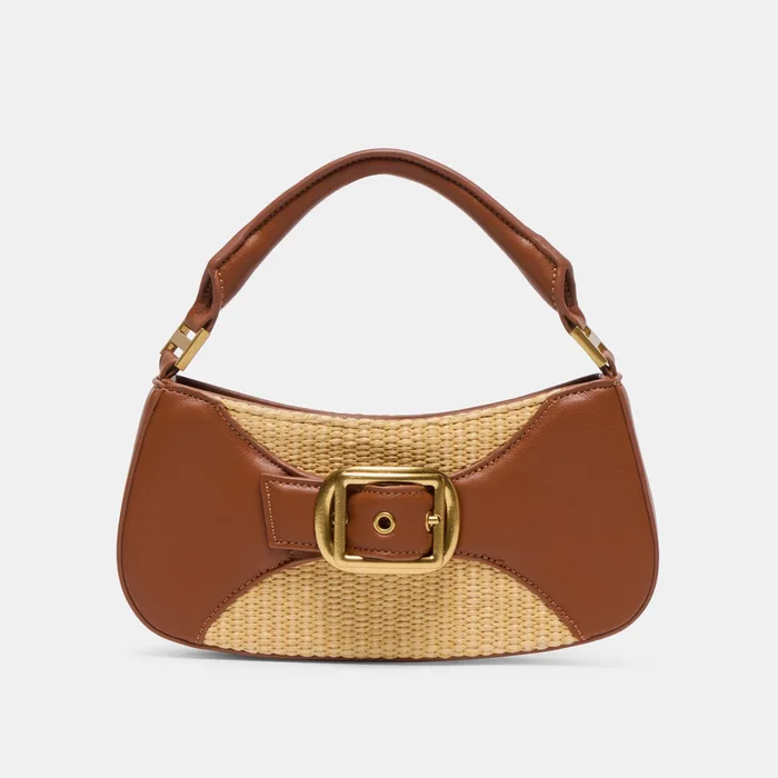 Nuala Raffia Saddle Stella Handbag — view 4