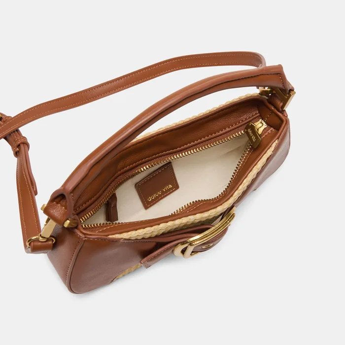 Nuala Raffia Saddle Stella Handbag — view 9