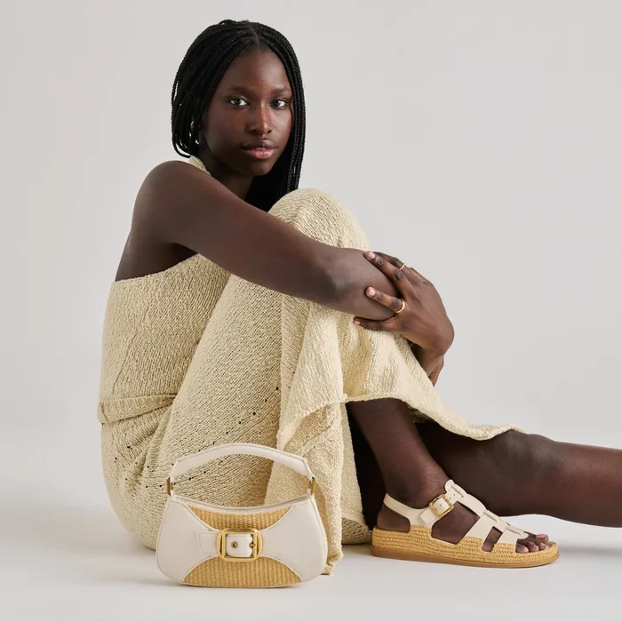 Nuala Raffia White Stella Handbag — view 3
