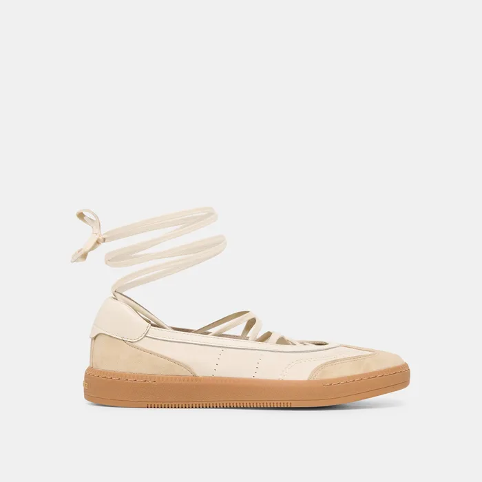 Nyomie Ivory Multi Leather Sneakers — view 2