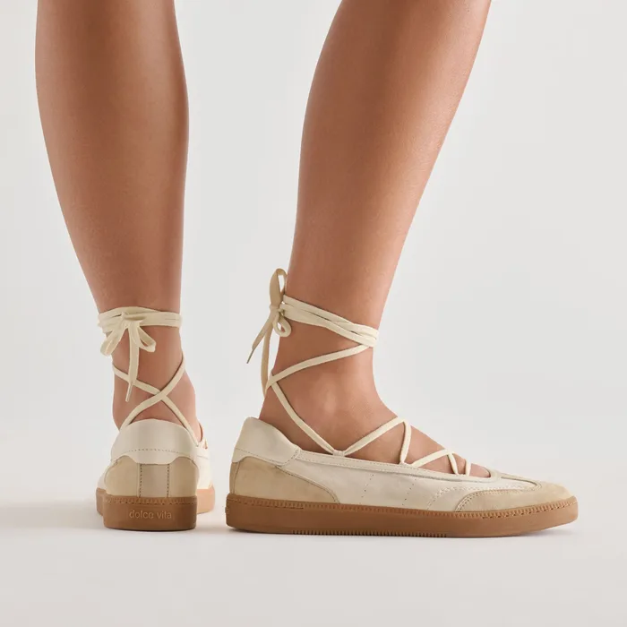 Nyomie Ivory Multi Leather Sneakers — view 5