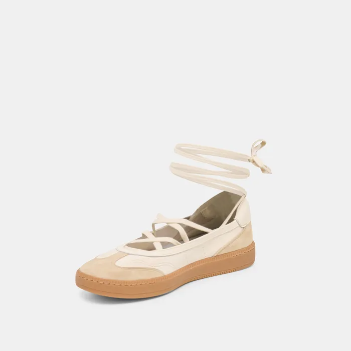 Nyomie Ivory Multi Leather Sneakers — view 8