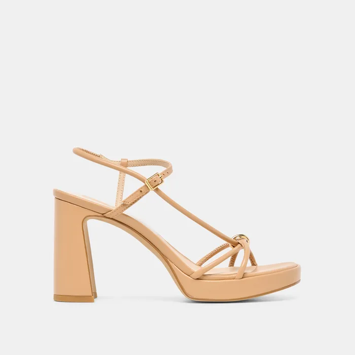 Odete Lt Tan Leather Heels — view 2