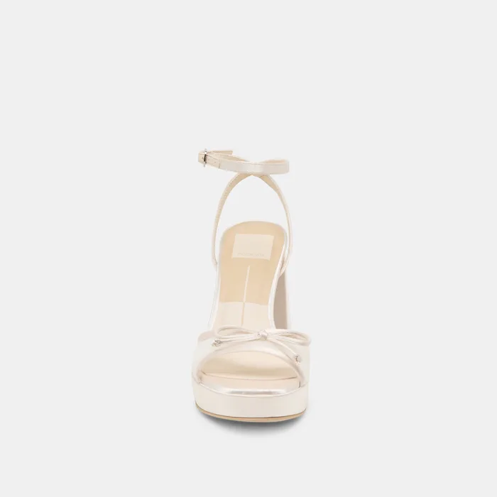 Pandor White Tulle Heels — view 10