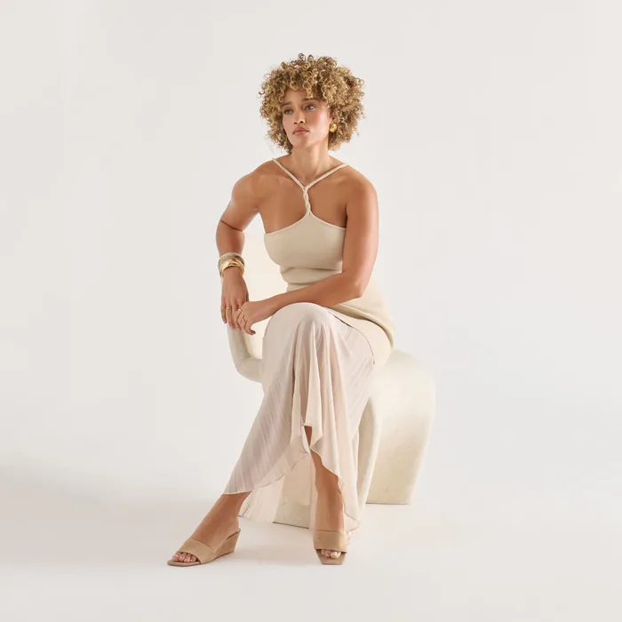 Qaily Camel Suede Wedges — view 7