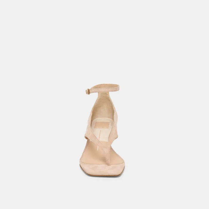 Quinny Bamboo Suede Wedges — view 7