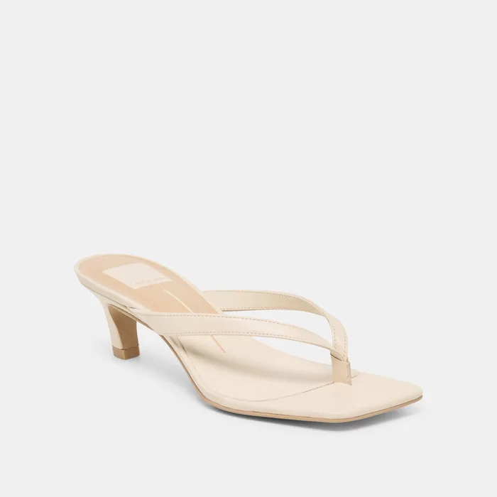 RAMIA Bone Leather Thong Heels — view 3