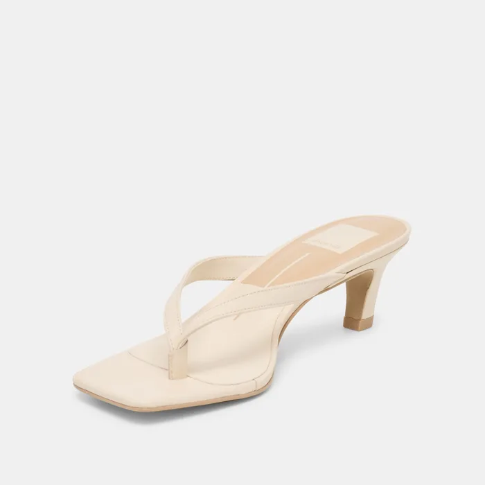 RAMIA Bone Leather Thong Heels — view 5