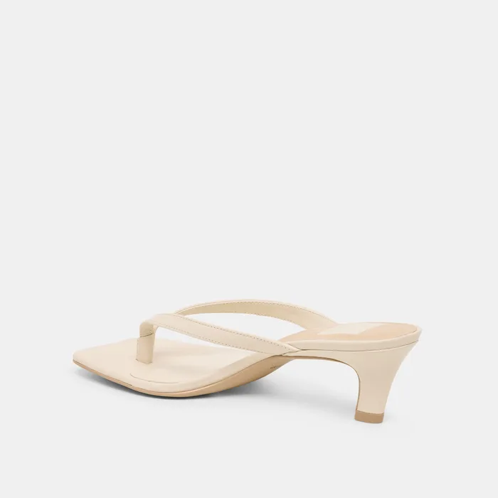 RAMIA Bone Leather Thong Heels — view 6