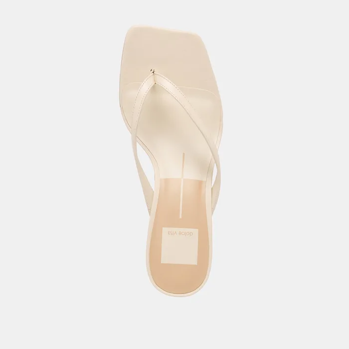 RAMIA Bone Leather Thong Heels — view 9