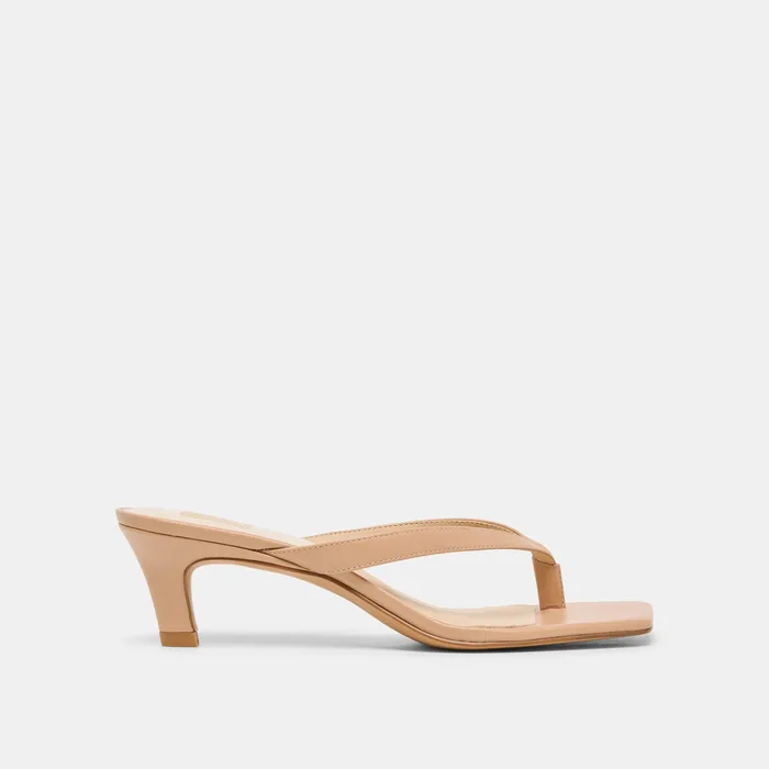 Ramia Cafe Leather Heels — view 2