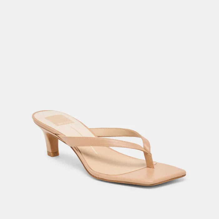 Ramia Cafe Leather Heels — view 4
