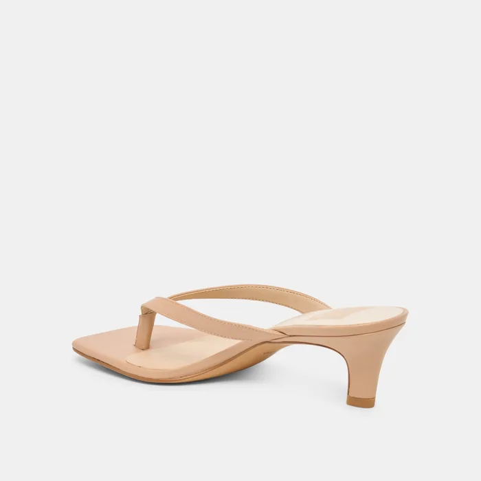 Ramia Cafe Leather Heels — view 8