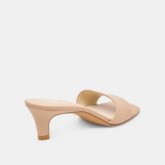 Rexa Light Tan Leather Heels — view 4