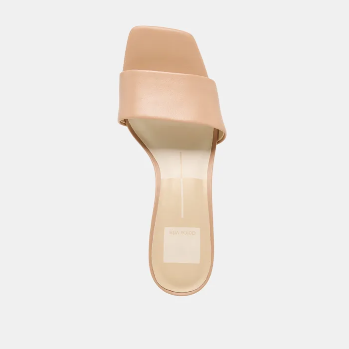 Rexa Light Tan Leather Heels — view 9