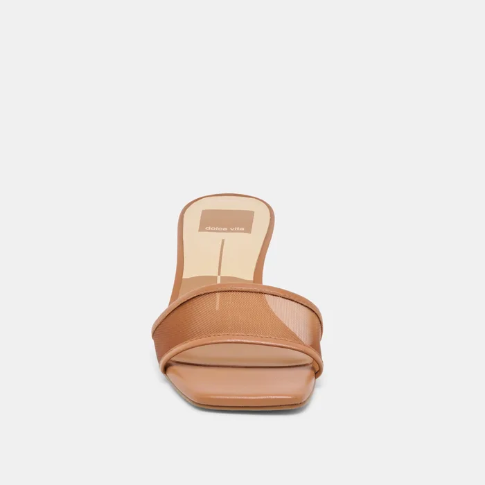 Rexa Mesh Caramel Mesh Heels — view 10