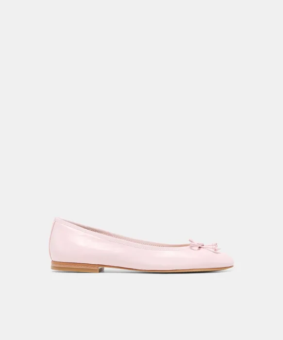 RITLA Light Pink Crinkle Patent Ballet Flats — view 2