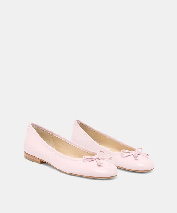 RITLA Light Pink Crinkle Patent Ballet Flats — view 3