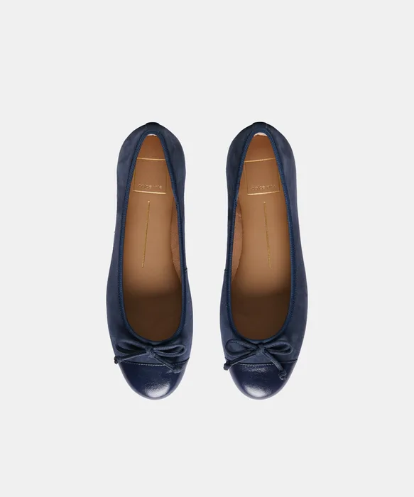 RITLA CAPTOE Dk Navy Suede Ballet Flats — view 4