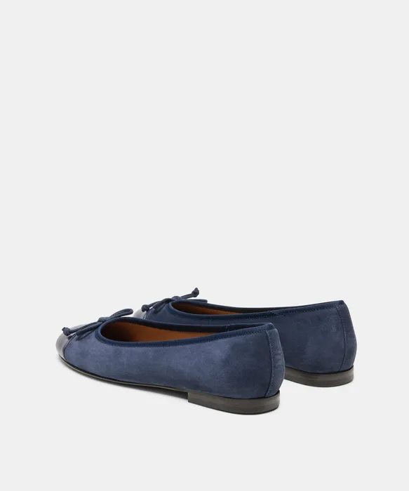 RITLA CAPTOE Dk Navy Suede Ballet Flats — view 5