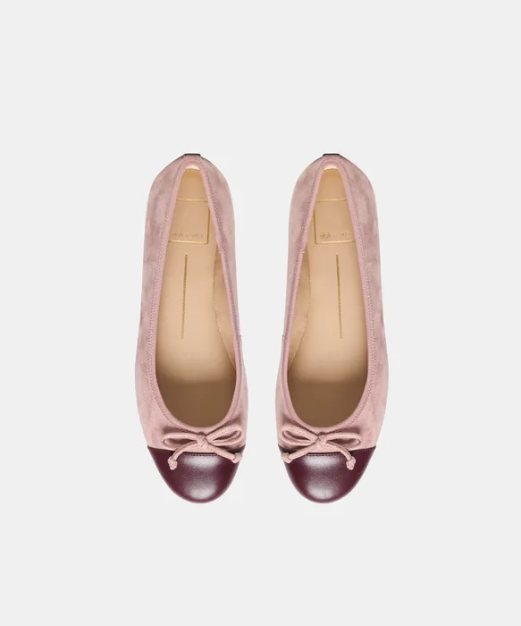 RITLA CAPTOE Pink Suede Ballet Flats — view 4