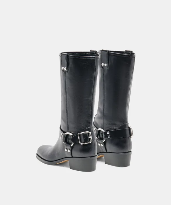 ROLAN BOOTS BLACK PATENT LEATHER