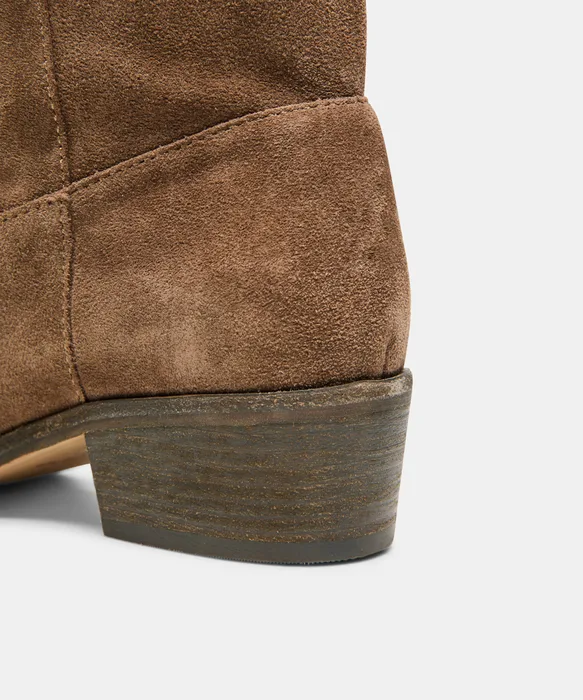 ROMIE BOOTS CHOCOLATE SUEDE