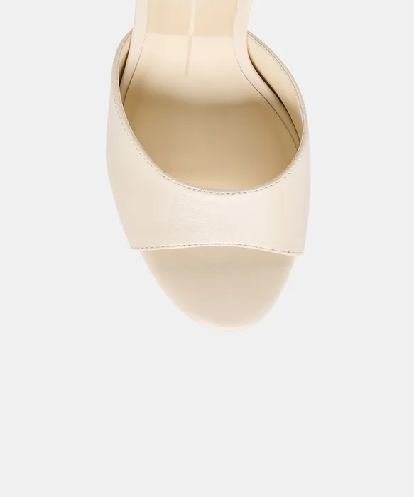 ROSHA Bone Leather Slip-On Mule Heels — view 4