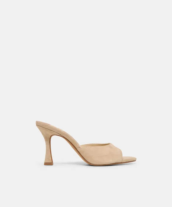 ROSHA Camel Suede Heels — view 2