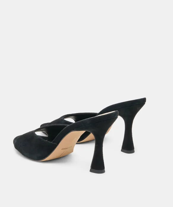 ROSHA HEELS ONYX SUEDE