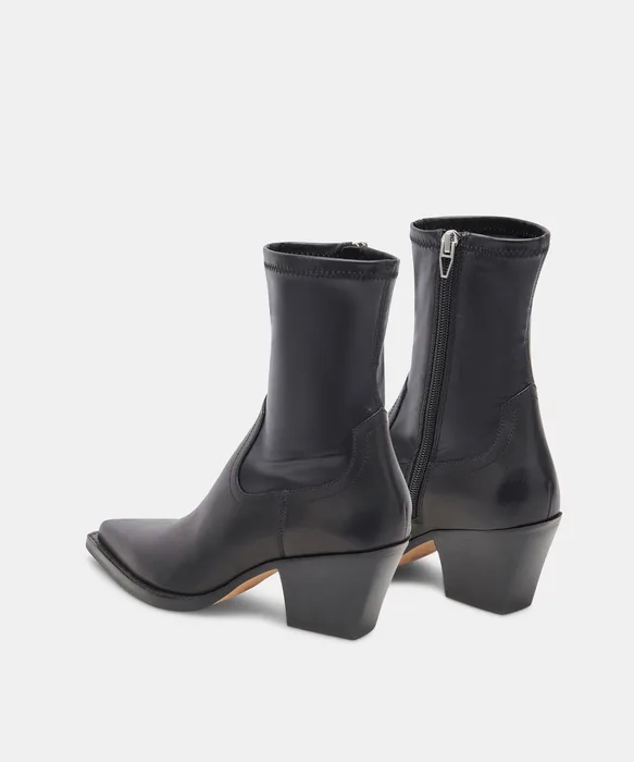 RUTGER WIDE BOOTS BLACK LEATHER