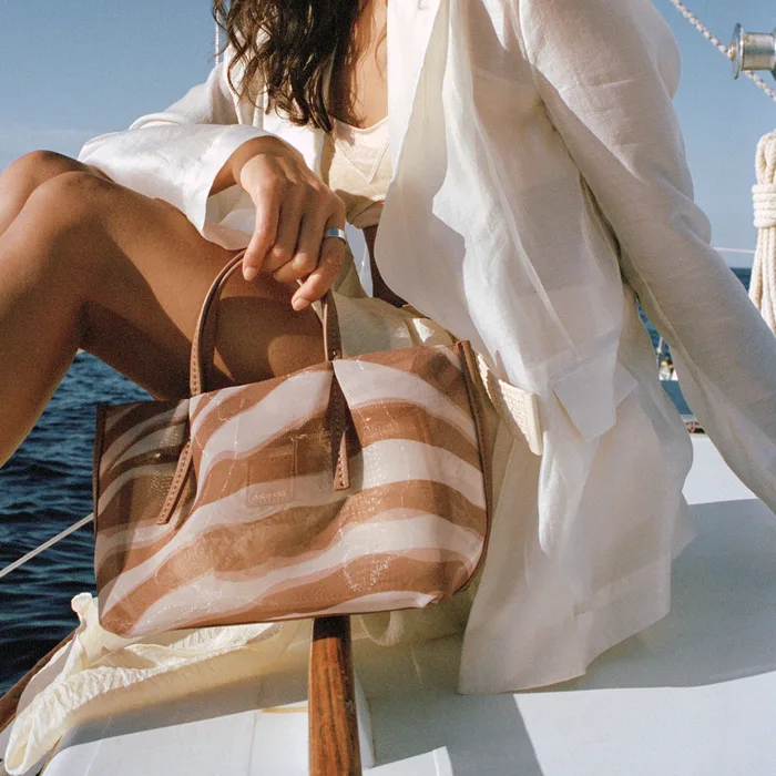 Selene Zebra Mesh Handbag — view 3