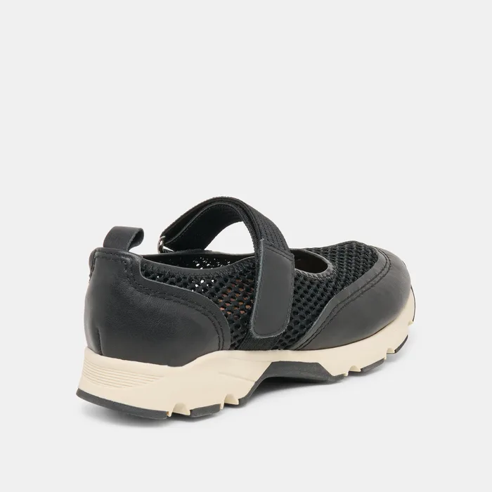 Seline Black Mesh Sneakers — view 4