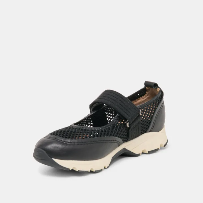 Seline Black Mesh Sneakers — view 5