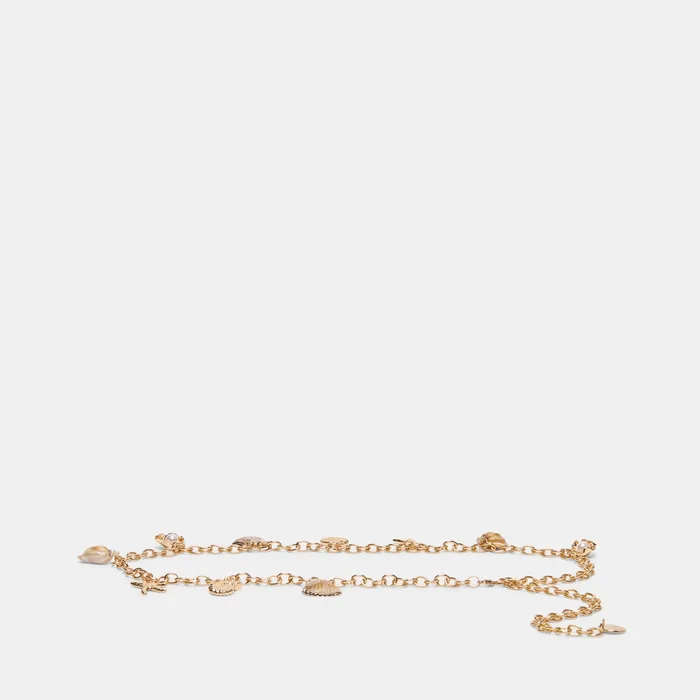 Shell Gold Chain Link Belt — view 2