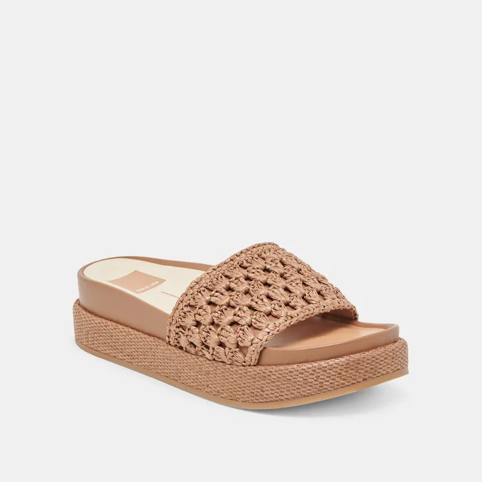 SIDONA SANDALS BROWN RAFFIA — view 4