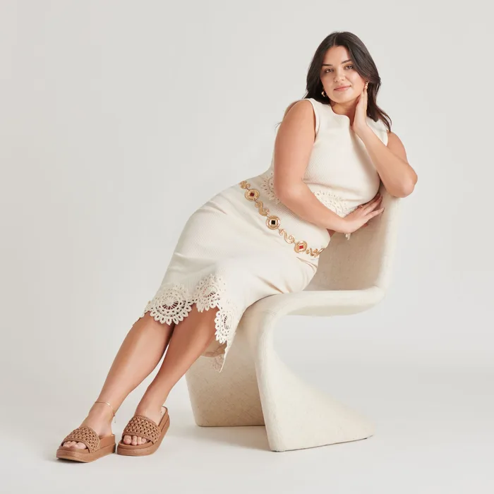 SIDONA SANDALS BROWN RAFFIA — view 5